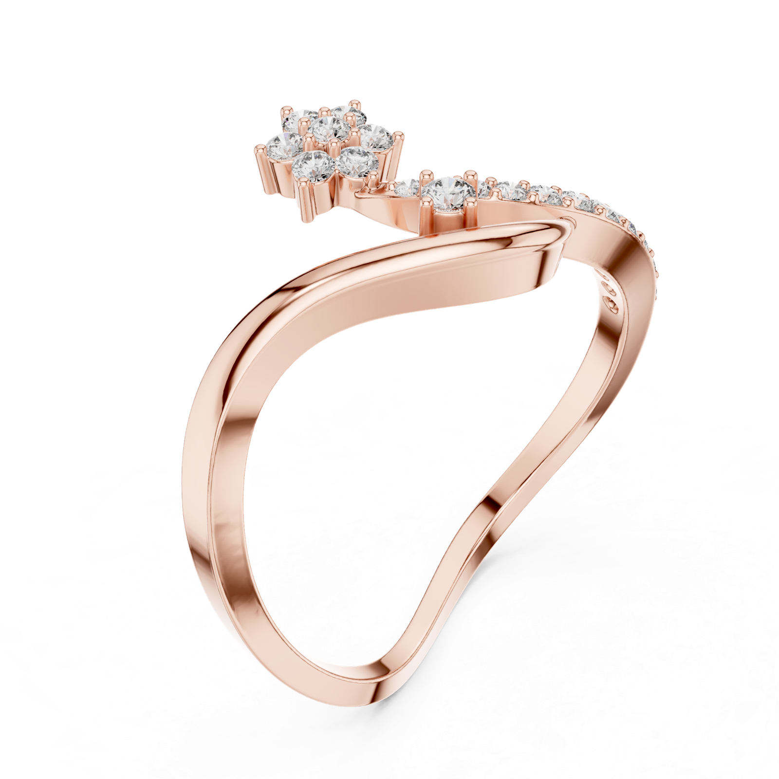 Gold Ring 1 (161), Rose Gold, view 2