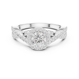 Gold Ring LR-0261, White Gold, view 4