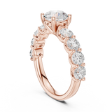 Gold Ring DDLR-657, Rose Gold, view 1