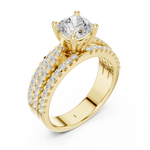 Gold Ring DDLR-528, Yellow Gold, view 2