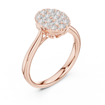Gold Ring DDLR-782, Rose Gold, view 2
