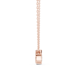 Gold Jewelry DDPS-001, Pear center stone, Rose Gold, view 3