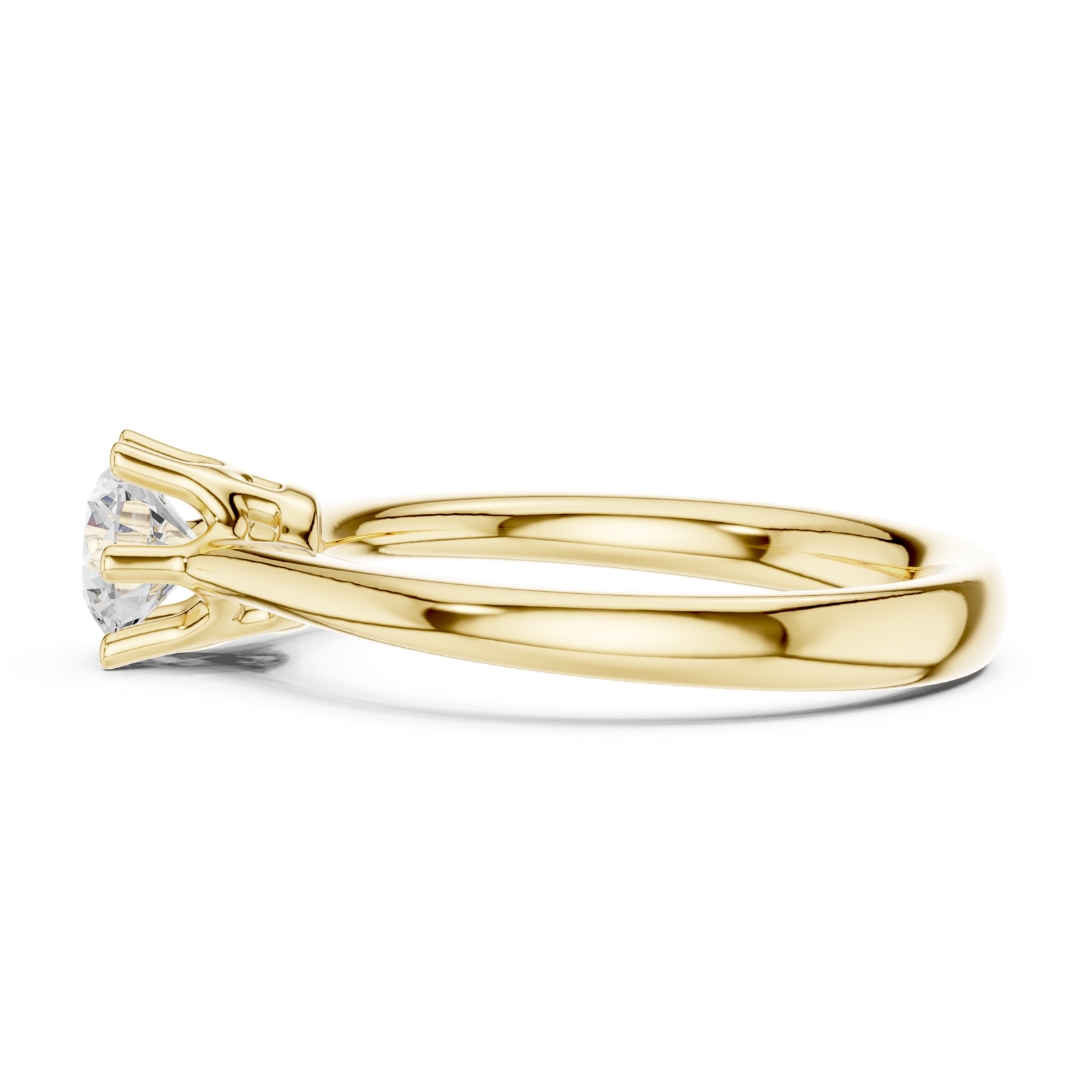Gold Ring DDLR-560, Yellow Gold, view 3