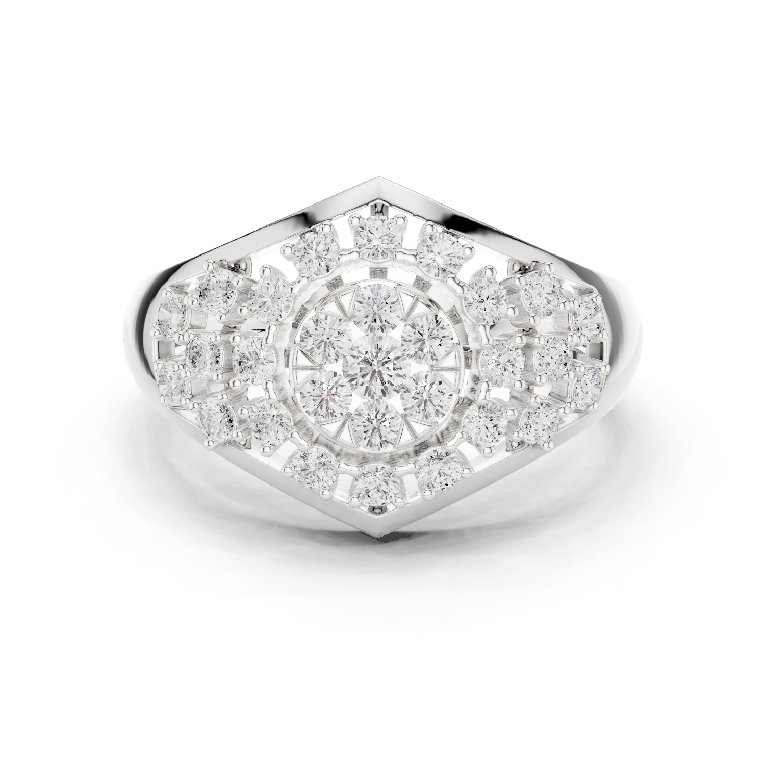 Gold Ring DDLR-768, White Gold