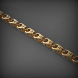 14K Solid Gold Men's Chain Necklace, Yellow Gold