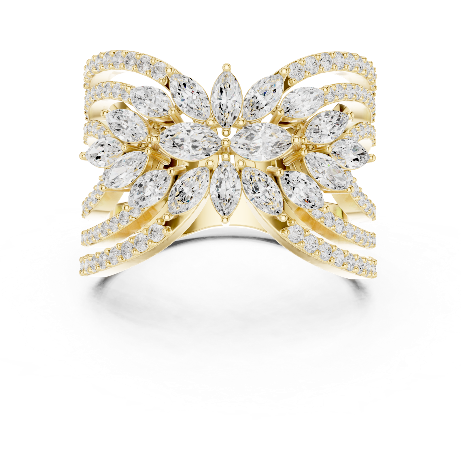 Gold Ring SBWR(67), Yellow Gold, view 4
