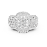 Gold Ring DDLR-453, White Gold, view 4