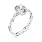 Gold Ring 00001L (35), White Gold, view 2
