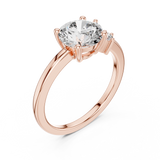 Gold Ring DDLR-153, Rose Gold, view 2