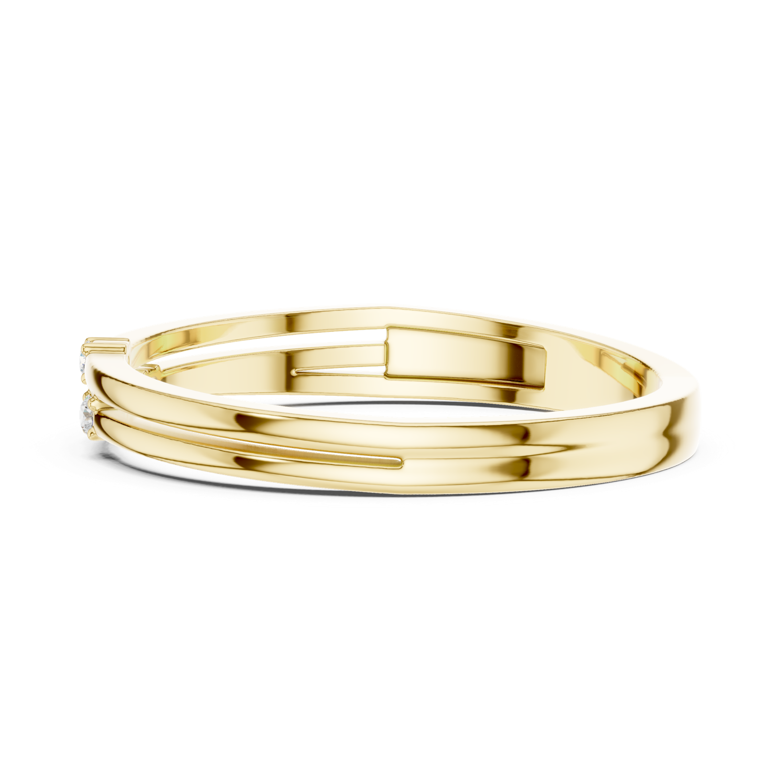 Gold Ring DDLR-709, Yellow Gold, view 3