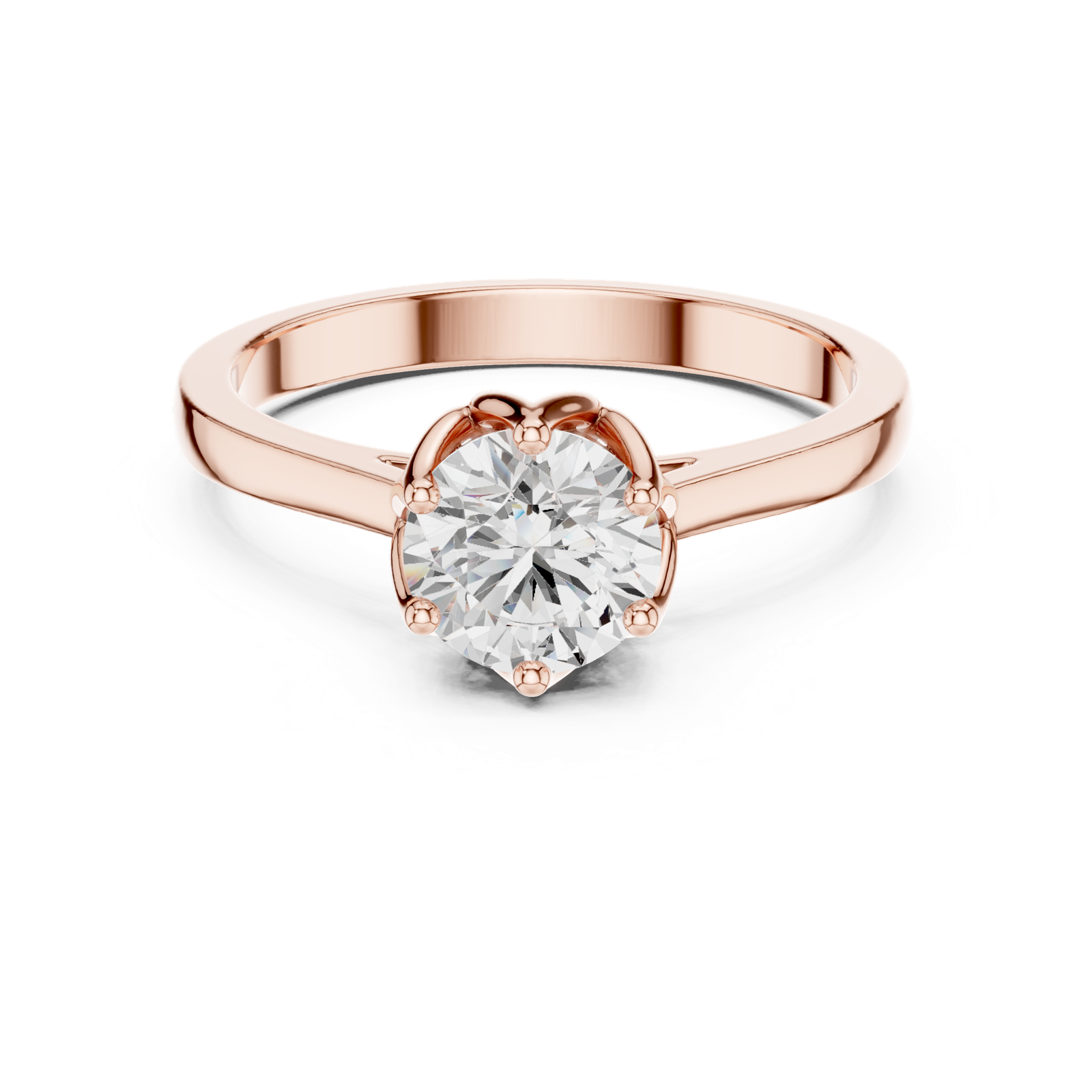 Gold Ring HLR-46, Rose Gold