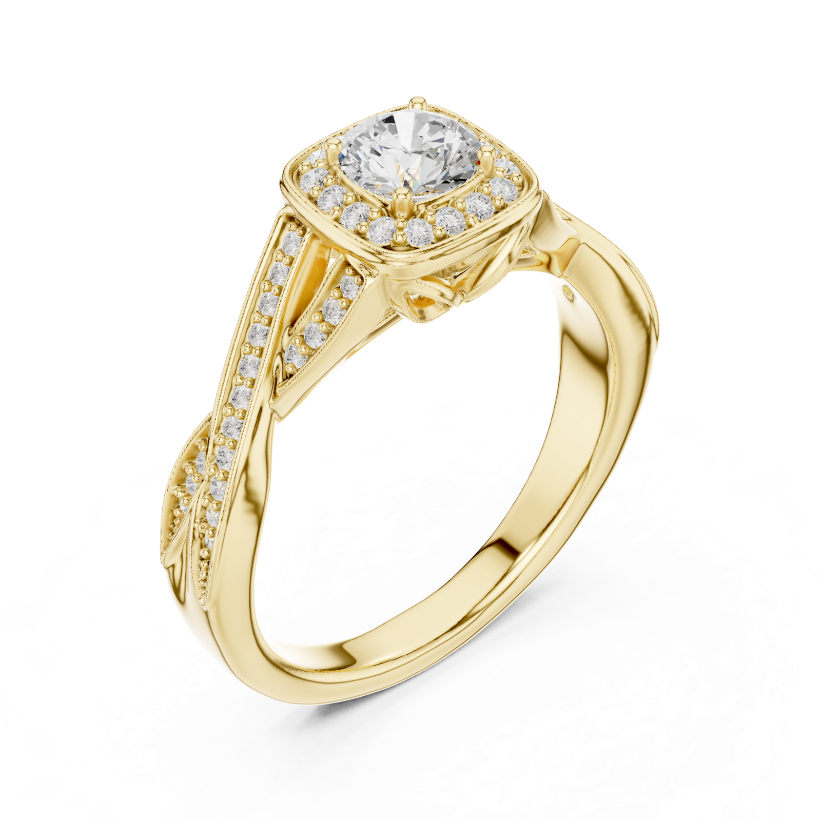 Gold Ring LR-0259, Yellow Gold, view 2