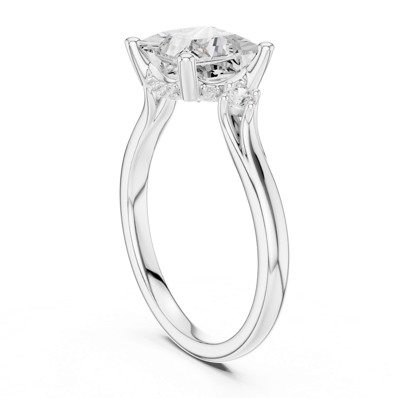 Gold Ring DDLR-973, White Gold