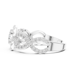 Gold Ring 19-120007L, White Gold, view 3