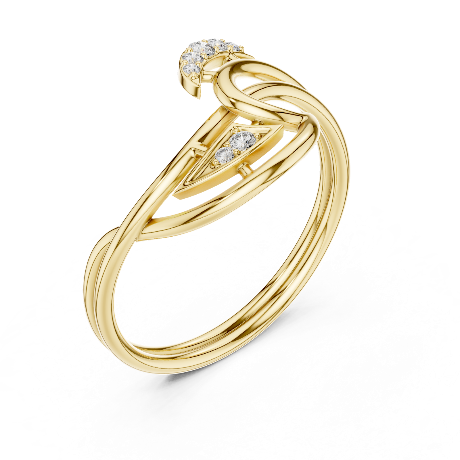 Gold Ring 1 (210), Yellow Gold, view 2