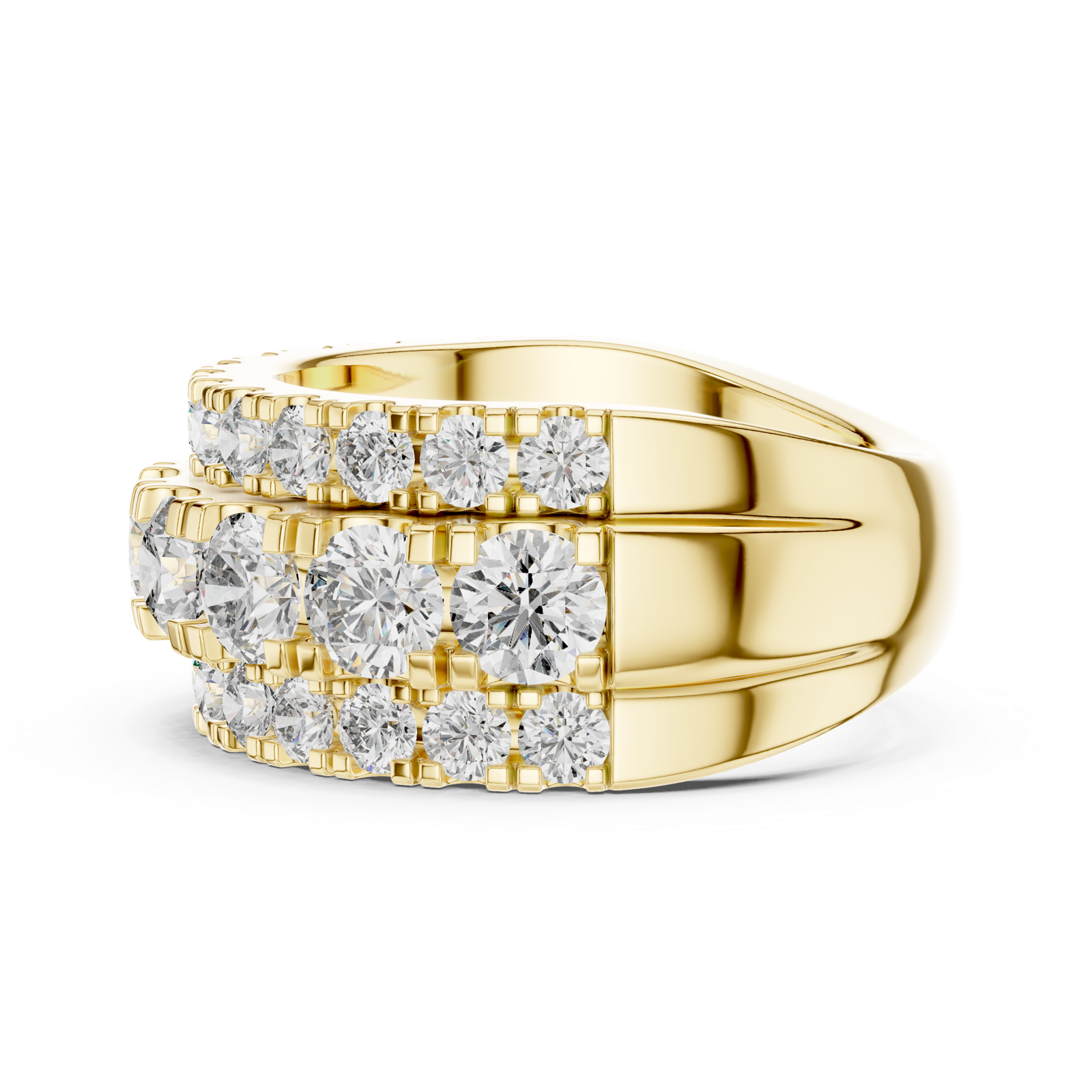 Gold Ring DDLR-047, Yellow Gold, view 3