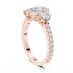 Gold Ring DDLR-1096, Rose Gold, view 1
