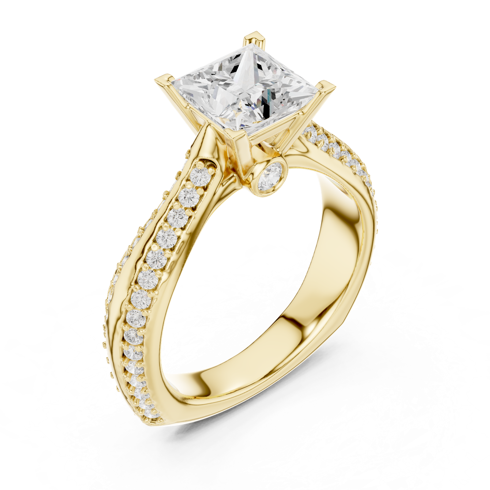Gold Ring LR-0280, Yellow Gold, view 2