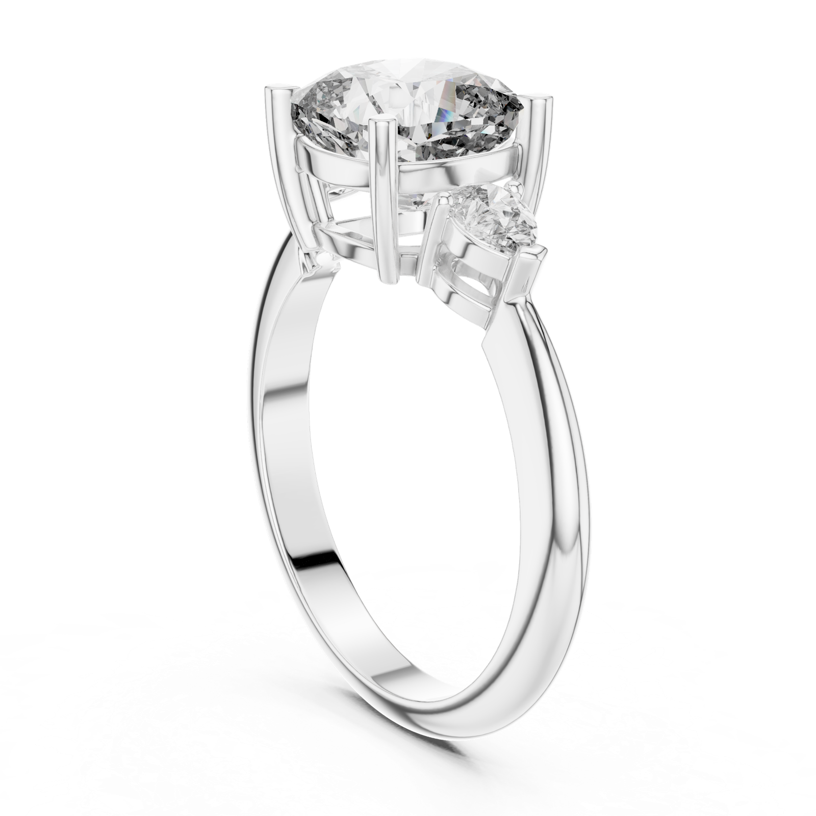 Gold Ring DDLR-196, White Gold