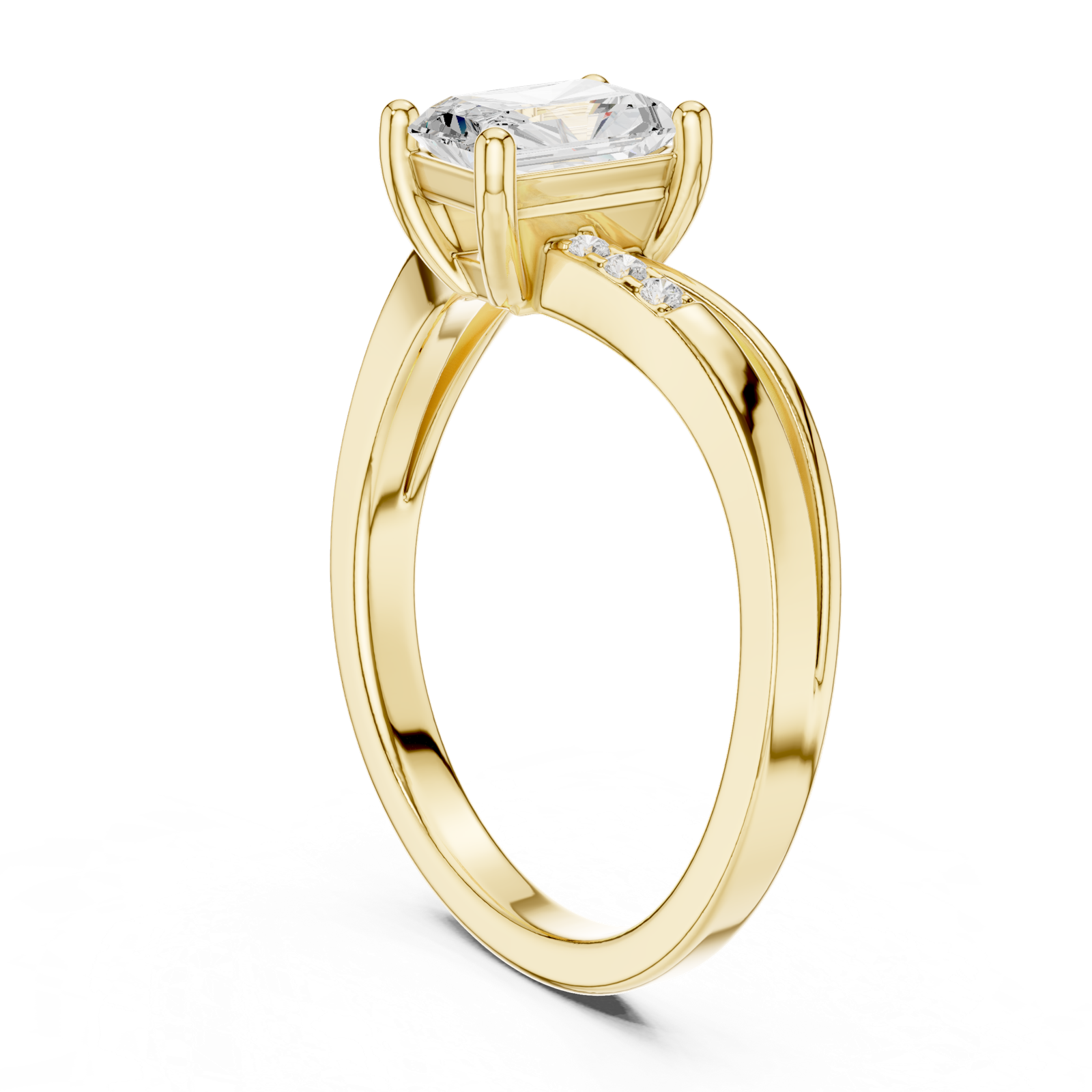 Gold Ring DDLR-495, Yellow Gold, view 1
