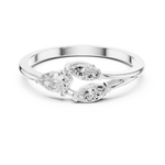 Gold Ring HLR-235, White Gold, view 4