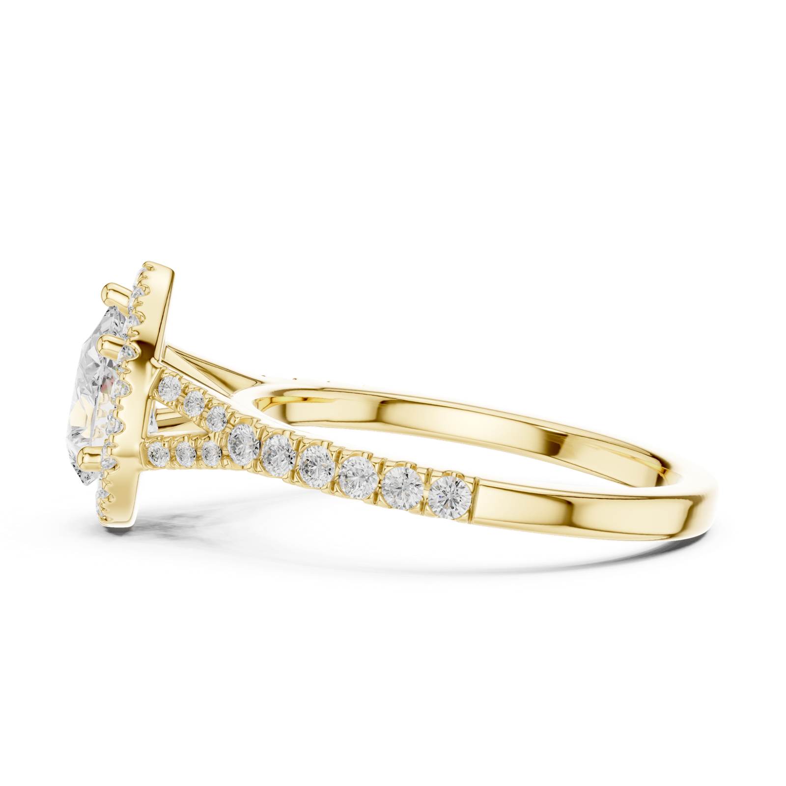 Gold Ring DDLR-911, Yellow Gold, view 3