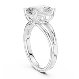 Gold Jewelry L36-7, Radiant center stone, White Gold, view 1