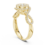Gold Ring DDLR-757, Yellow Gold, view 1