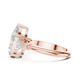 Gold Jewelry L35-67, Pear center stone, Rose Gold, view 3