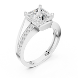 Gold Ring DDLR-395, White Gold, view 2