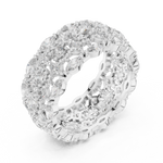 Gold Ring DDLR-240, White Gold, view 2