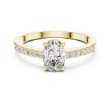 Gold Ring ALR-114, Yellow Gold, view 4
