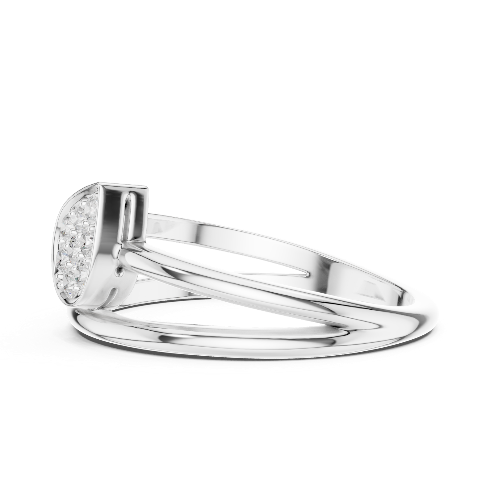 Gold Ring SBWR(63), White Gold, view 3