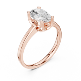 Gold Ring DDLR-446, Rose Gold, view 2