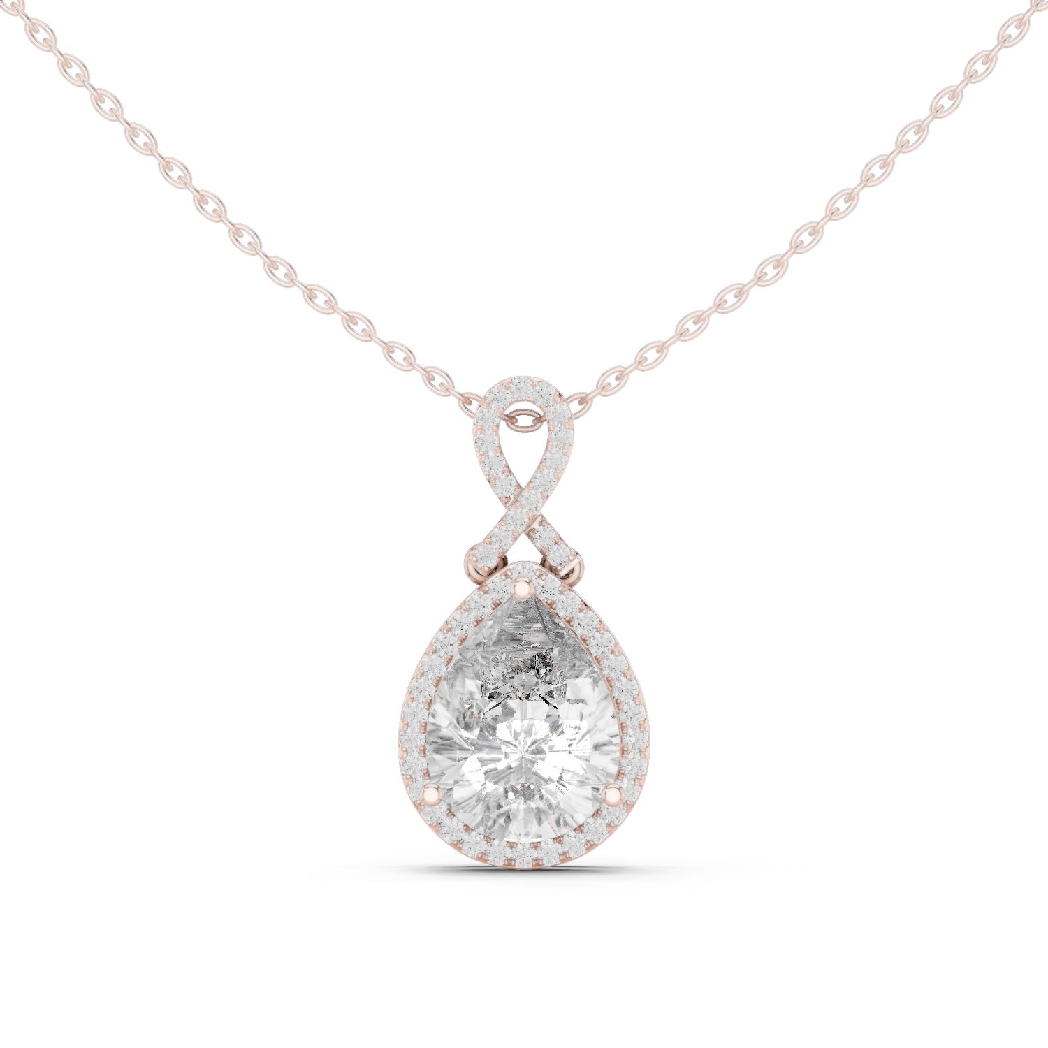 Gold Pendant GPD-0014, Rose Gold