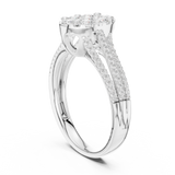 Gold Ring DDLR-756, White Gold, view 1