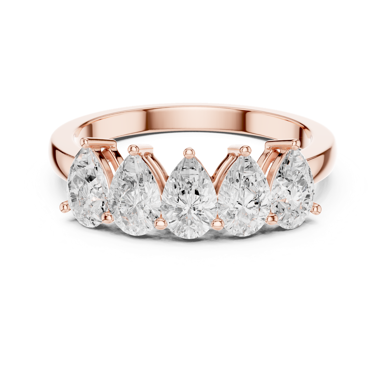 Gold Ring DDLR-1121, Rose Gold, view 4