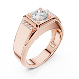 Gold Ring SBMR(47), Rose Gold, view 2