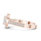 Gold Ring DDLR-322, Rose Gold, view 3