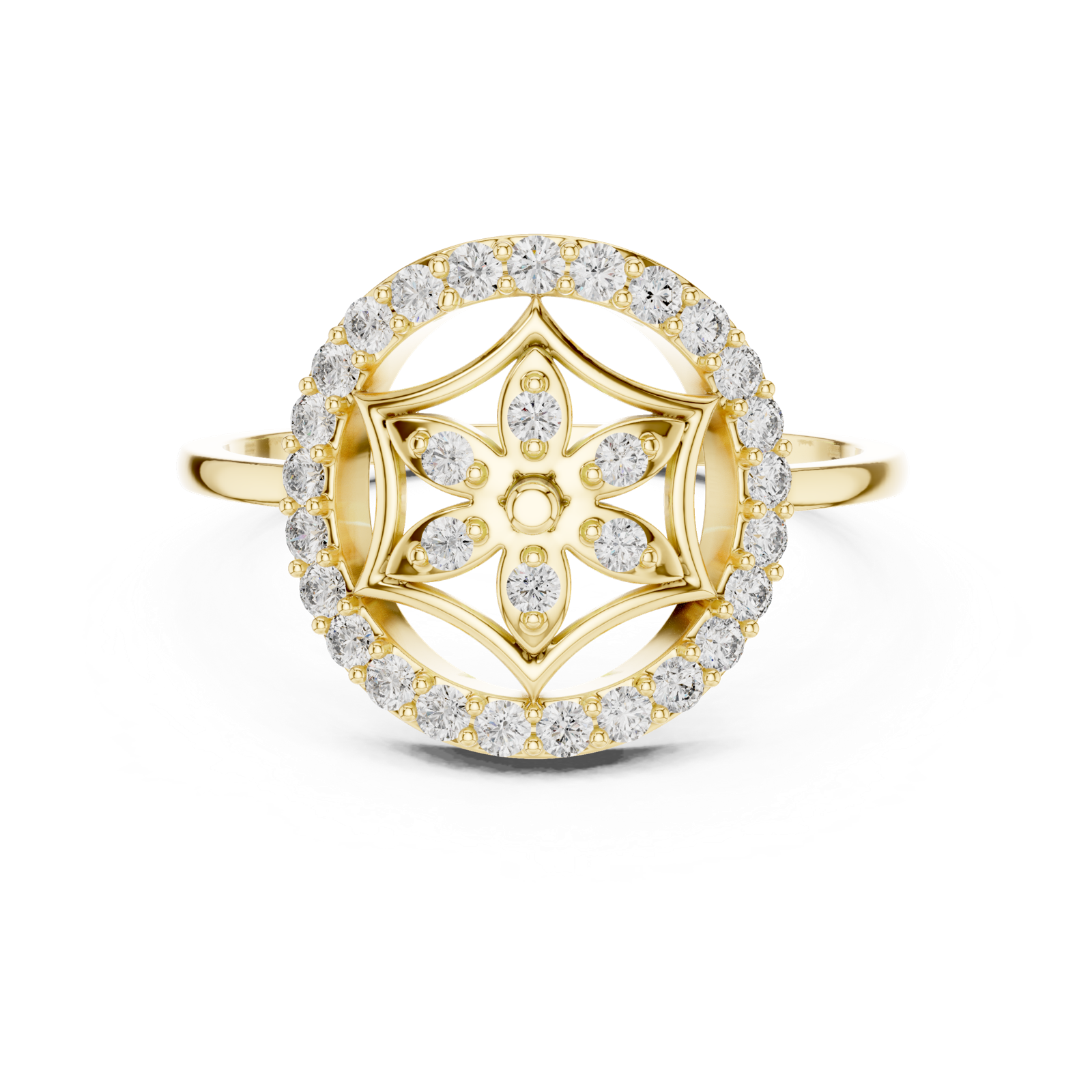Gold Ring DR-6155, Yellow Gold