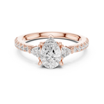 Gold Ring DDLR-860, Rose Gold, view 4