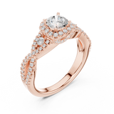 Gold Ring LR-0223, Rose Gold, view 2