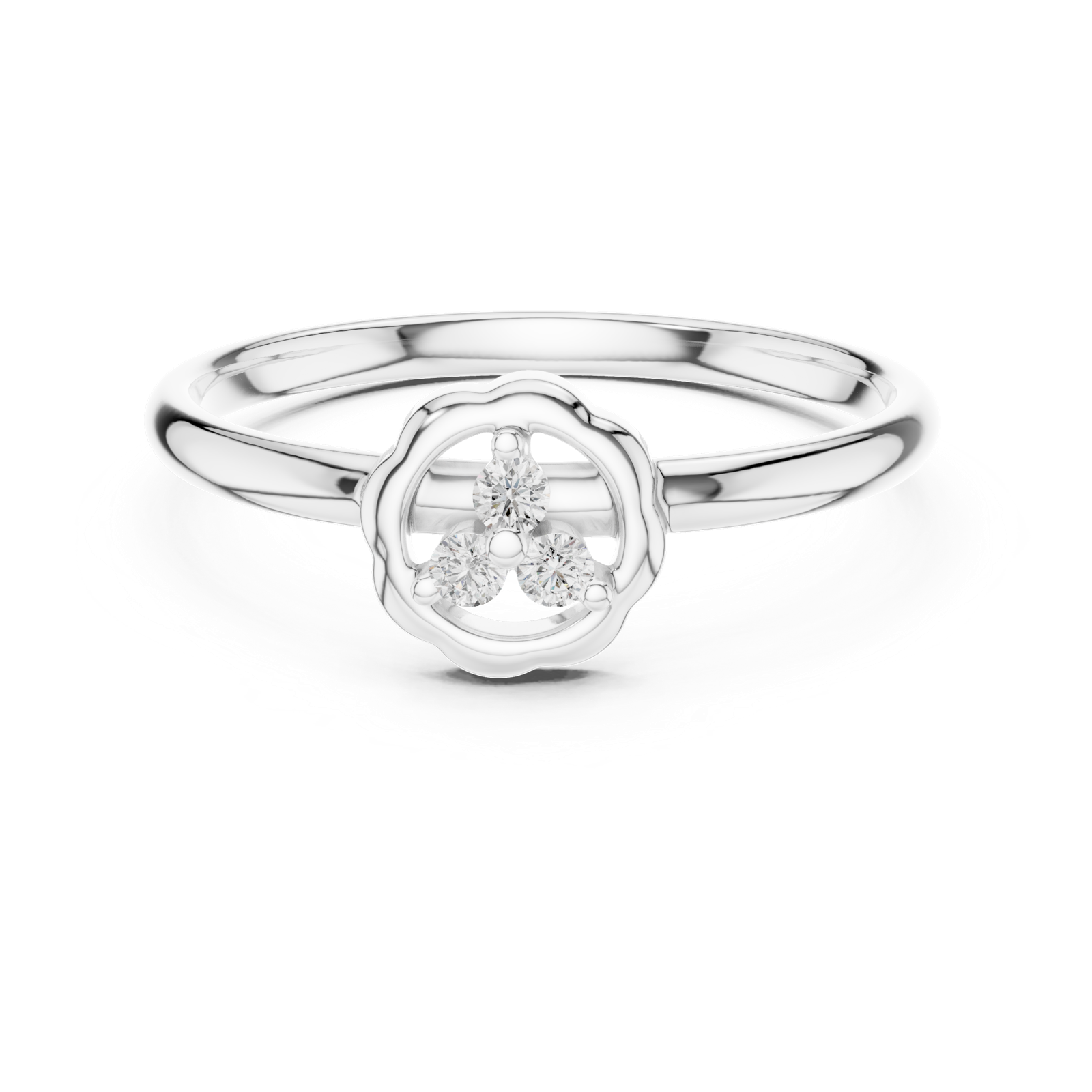 Gold Ring 1 (403), White Gold, view 4
