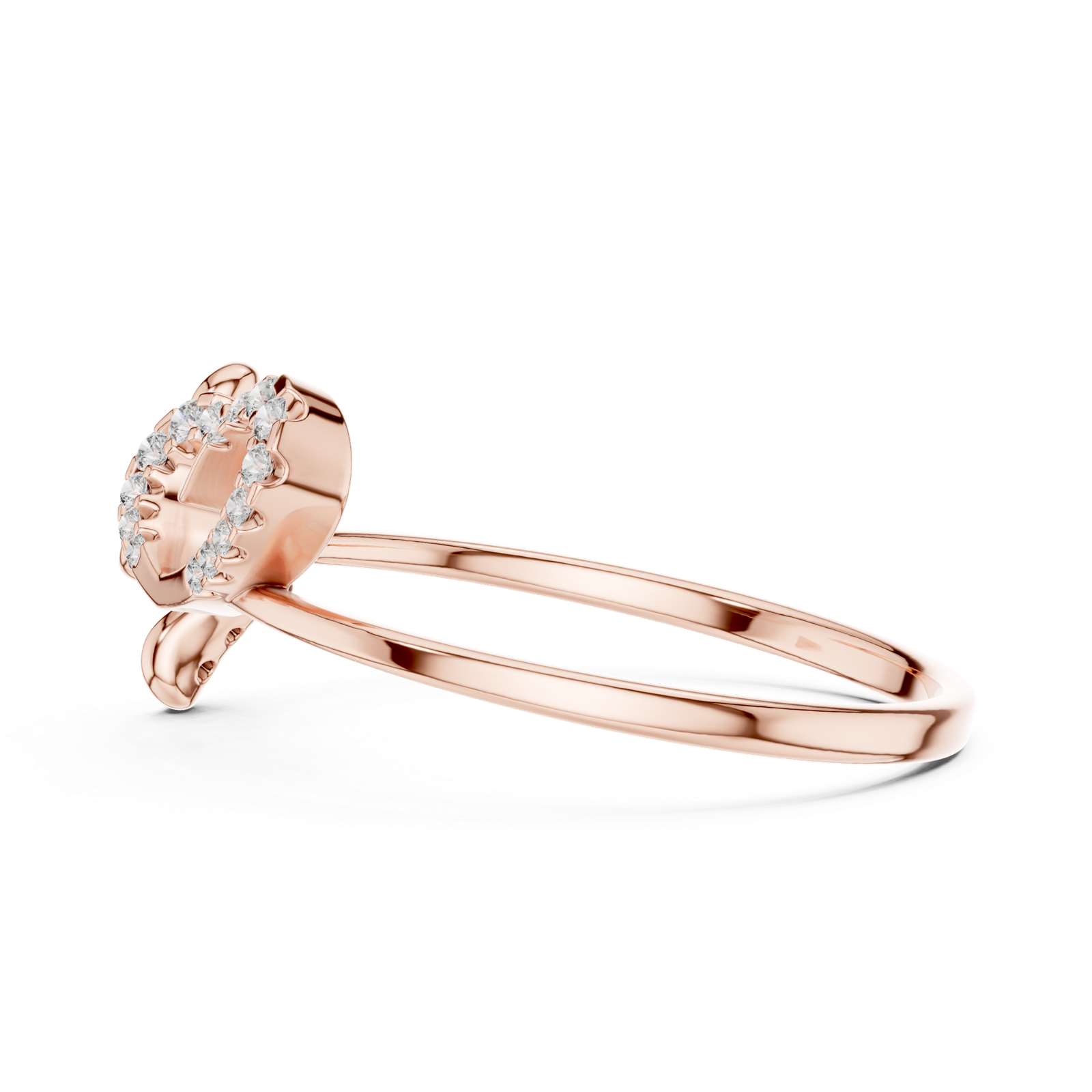 Gold Ring 1 (242), Rose Gold, view 3