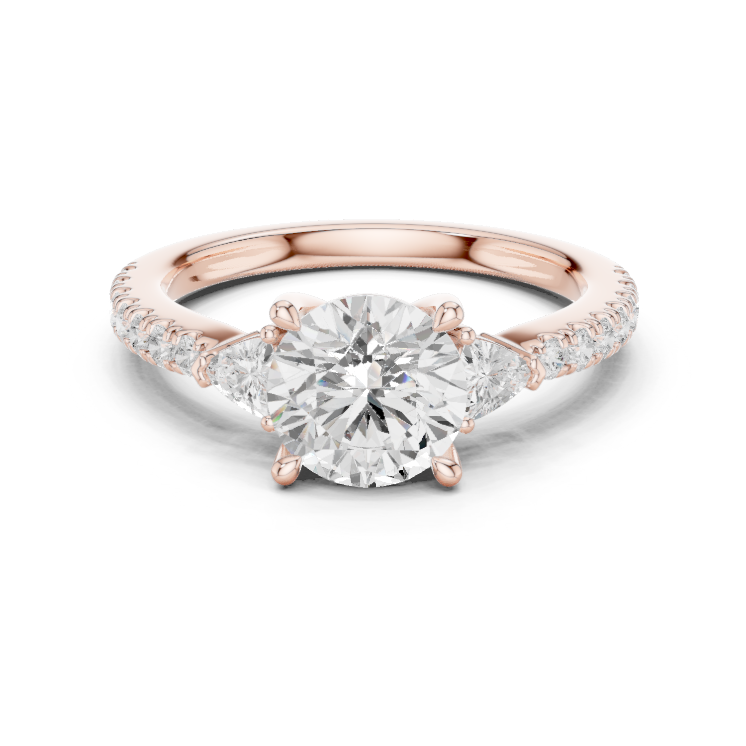 Gold Ring DDLR-863, Rose Gold