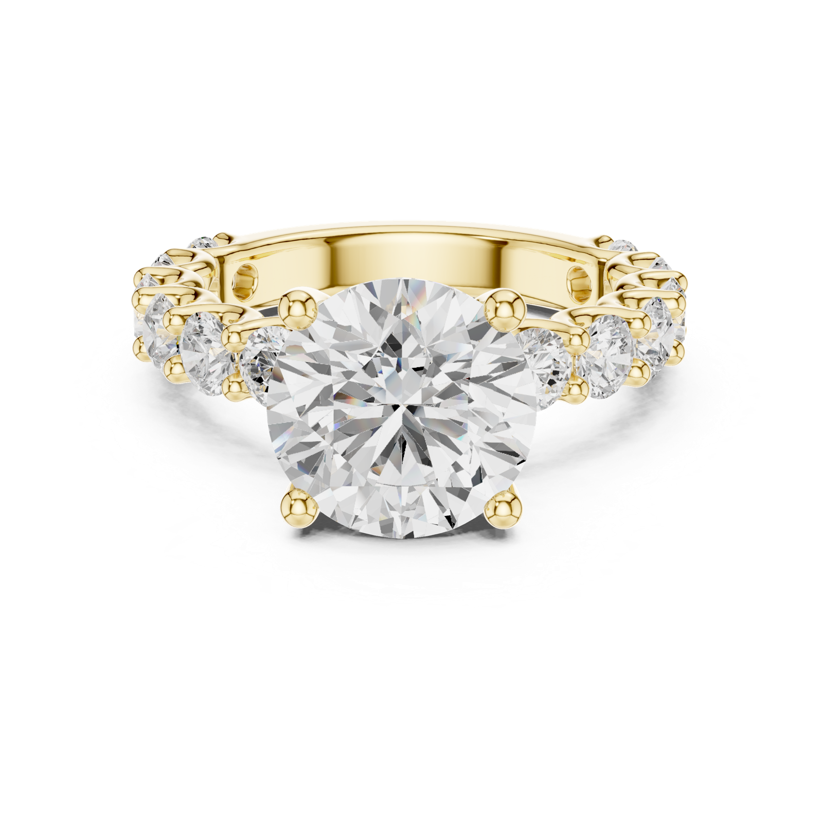 Gold Ring DDLR-846, Yellow Gold, view 4