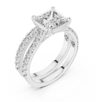 Gold Ring DDLR-010, White Gold, view 2
