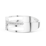 Gold Ring LR-01 (21), White Gold, view 3