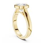 Gold Jewelry L36-3, Cushion center stone, Yellow Gold, view 1