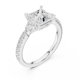 Gold Ring DDLR-861, White Gold, view 2